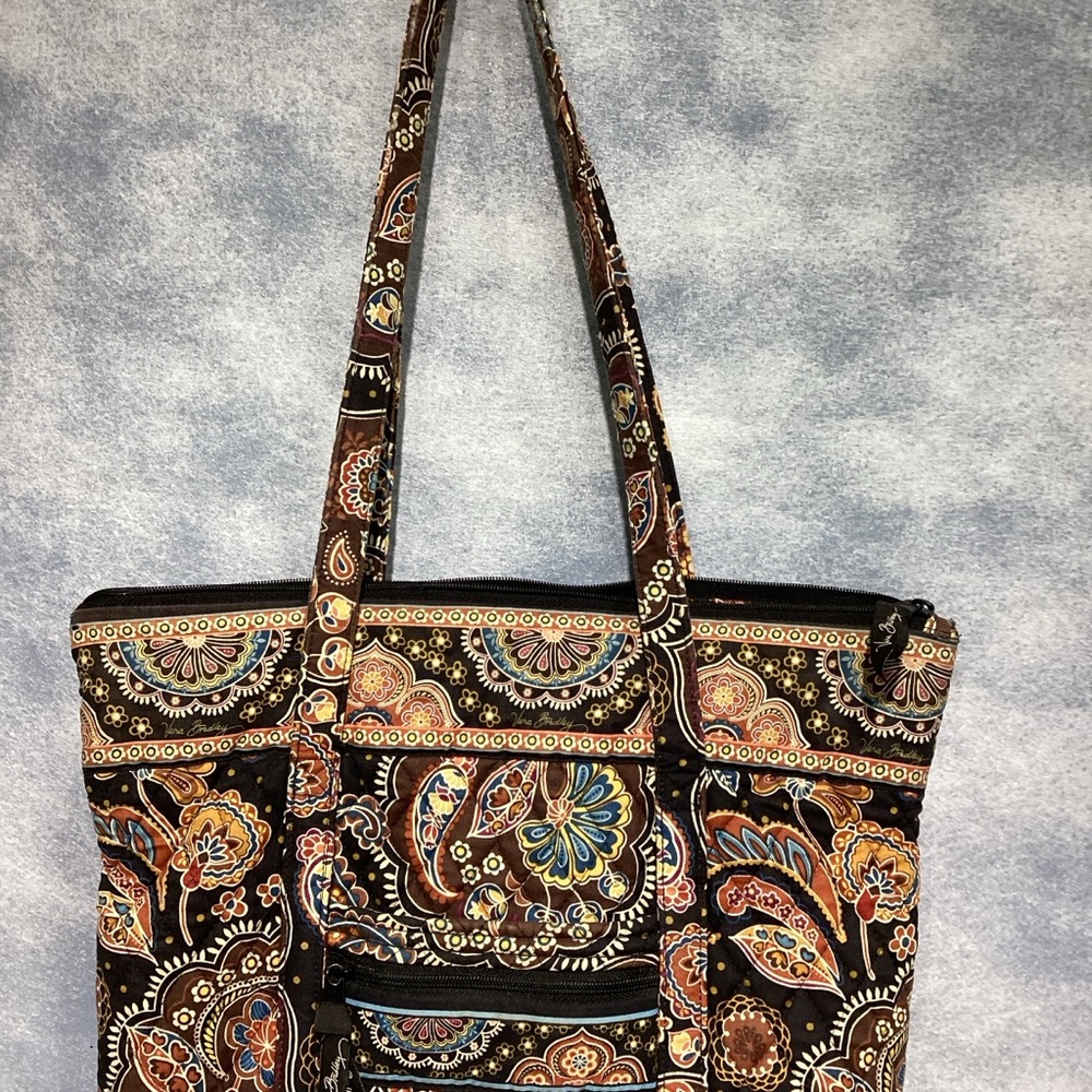 Vera Bradley Tote Maddie Kensington Brown - Picture 2 of 16